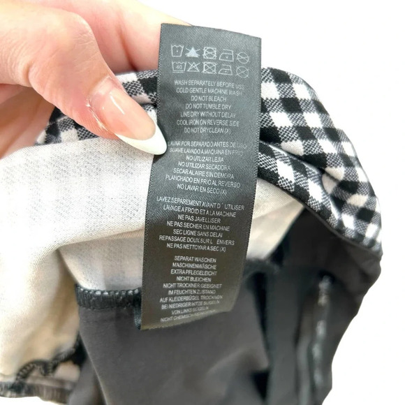 City Chic Black Gingham Check Frill Ruffle Shorts‎ Plus Size 18 - Picture 10 of 10